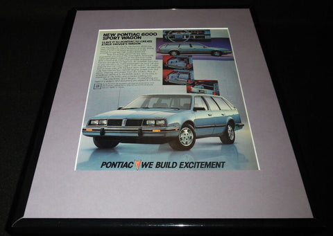 1984 Pontiac 6000 Sport Wagon 11x14 Framed ORIGINAL Vintage Advertisement