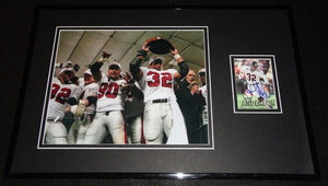 Jamal Anderson Signed Framed 11x17 Photo Display Falcons