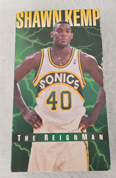 VINTAGE Shawn Kemp The Reign Man VHS Cassette Sonics