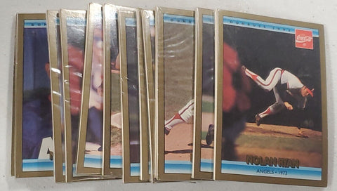 VINTAGE SEALED LOT (12) Packs 1992 Donruss Coca Cola Nolan Ryan Cards