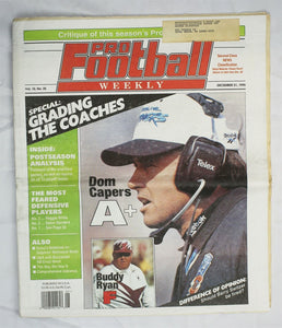  VINTAGE Dec 31 1995 Pro Football Weekly Magazine Dom Capers Buddy Ryan