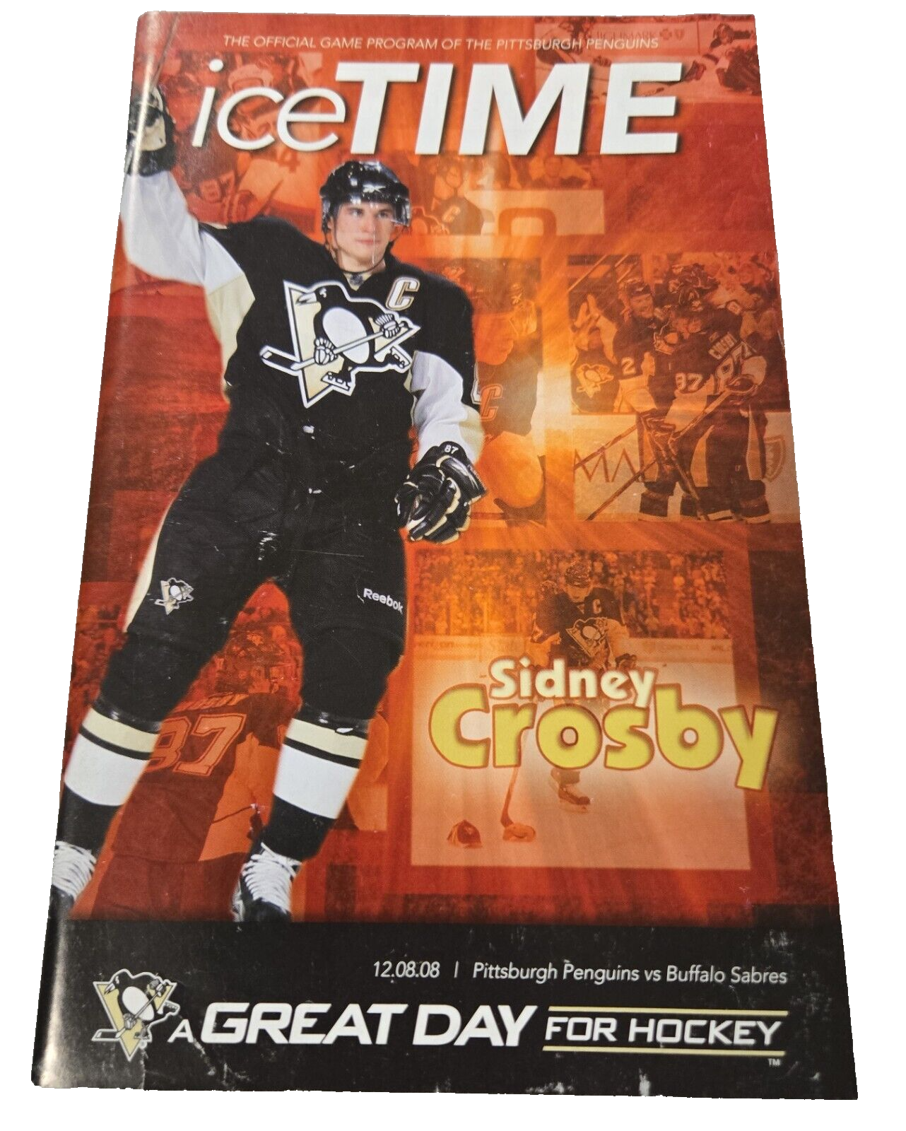 Dec 8 2008 Sabres @ Penguins Program Sidney Crosby Ruslan Fedotenko 2 Goals