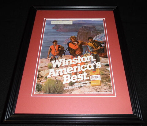 1986 Winston Cigarettes Framed 11x14 ORIGINAL Vintage Advertisement