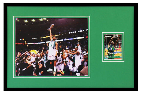 Paul Pierce Signed Framed 11x17 Photo Display Celtics