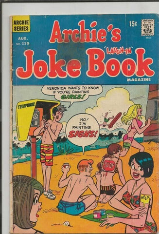 Archie's Joke Book #139 ORIGINAL Vintage 1969 Archie Comics GGA