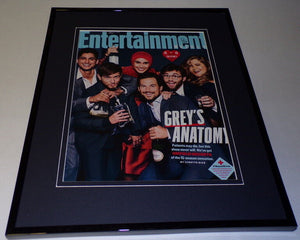 Grey's Anatomy Cast 2018 Entertainment Weekly Framed ORIGINAL Cover Display 