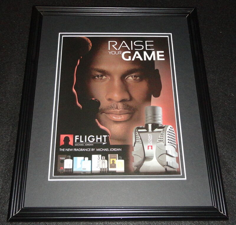 Michael Jordan Flight Cologne 2011 Framed 11x14 ORIGINAL Advertisement