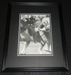 Randy Grossman vs Tom Jackson Steelers Broncos Framed 11x14 Photo Display 