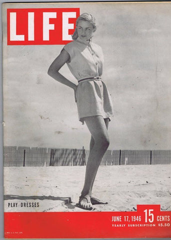 ORIGINAL Vintage June 17 1946 Life Magazine Play Dresses