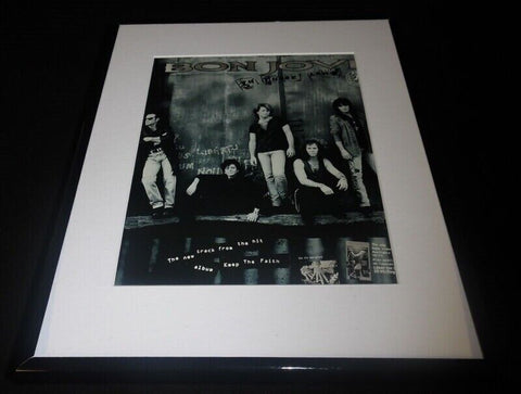 Bon Jovi 1993 Keep the Faith Framed 11x14 ORIGINAL Vintage Advertisement 