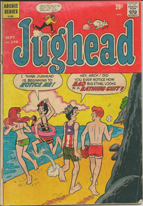 Jughead #208 ORIGINAL Vintage 1972 Archie Comics GGA  