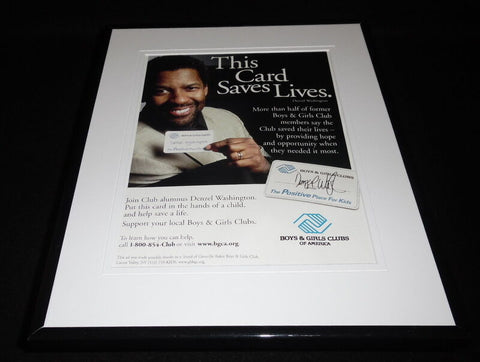 Denzel Washington 2009 Facsimile Signed Framed 11x14 Advertising Display