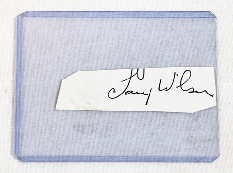 Larry Wilson Signed Index Card Cut Cardinals Utah