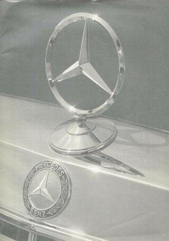 ORIGINAL Vintage 1975 Mercedes Benz Range Sales Brochure Book (Cover Detached)