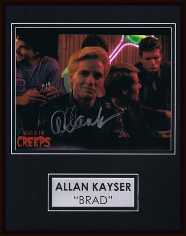 Allan Kayser Signed Framed Photo Display AW Night of the Creeps Mama's Family