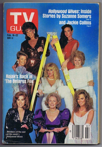 ORIGINAL Vintage TV Guide February 16, 1985 NO LABEL Hollywood Wives Cast