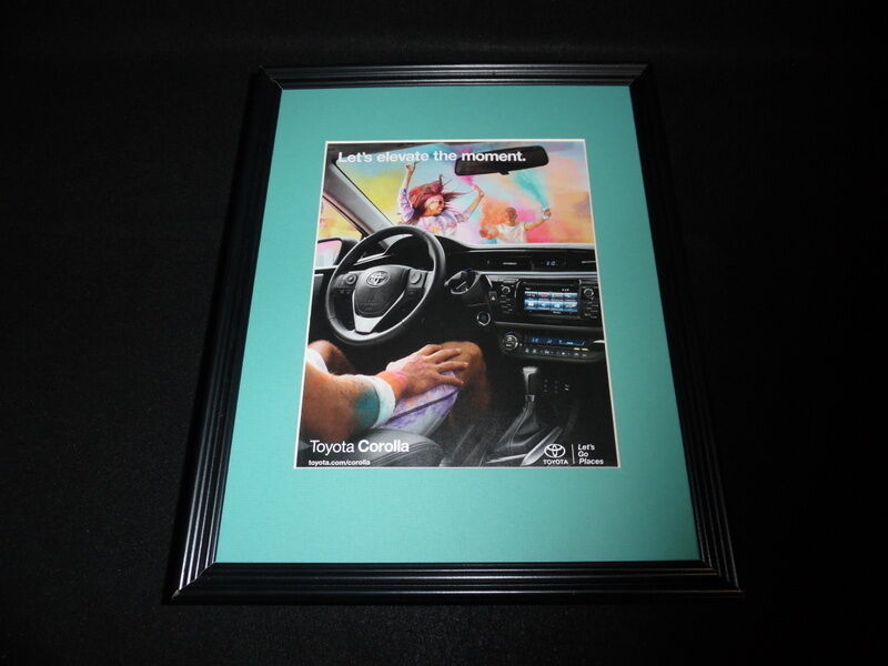 2014 Toyota Corolla Framed 11x14 ORIGINAL Advertisement