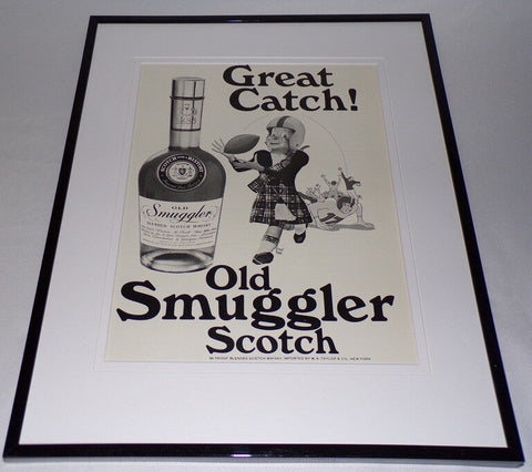 1974 Old Smuggler Scotch 11x14 Framed ORIGINAL Advertisement 