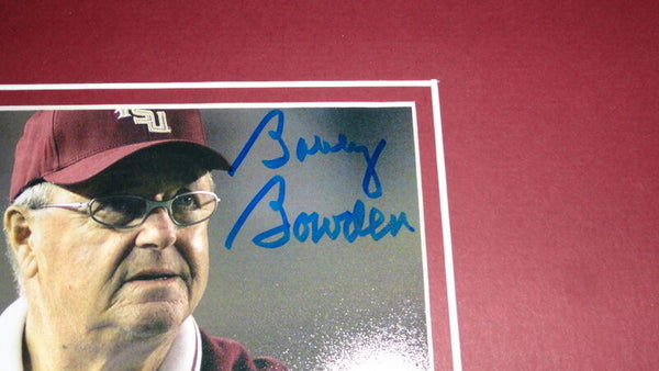 Bobby Bowden Signed Framed 12x18 Photo Display Florida State FSU