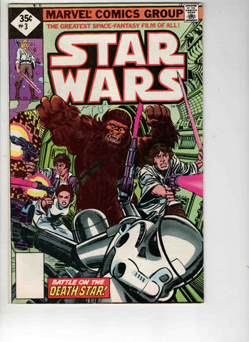 Star Wars #3 VINTAGE 1977 Marvel Comics Diamond 35c No UPC