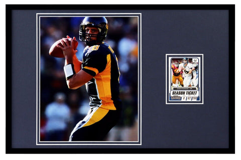 Aaron Rodgers Framed 11x17 Cal Bears Playoff Card +  Photo Set