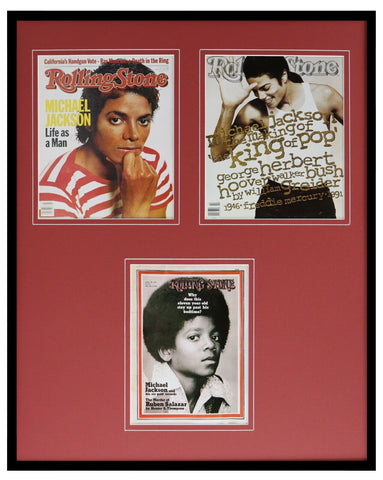 Michael Jackson 16x20 Framed Rolling Stone Cover Display