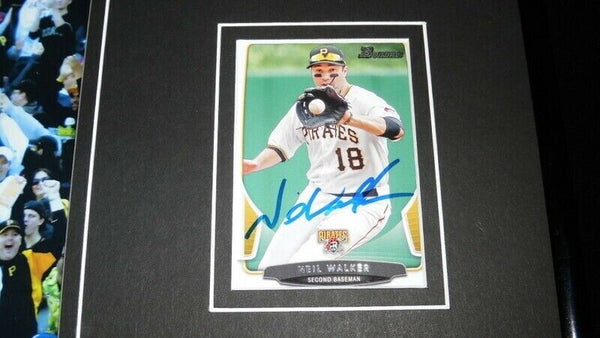 Neil Walker Signed Framed 11x17 Photo Display Pirates Yankees