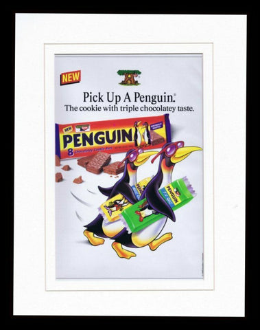 1995 Keebler Penguin Cookies 11x14 Framed ORIGINAL Vintage Advertisement