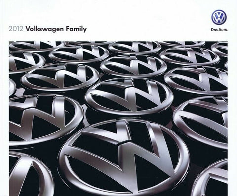 ORIGINAL Vintage 2012 Volkswagen Range Sales Brochure Book