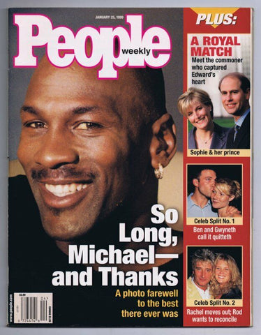 ORIGINAL Vintage January 25 1999 People Magazine Michael Jordan No Label