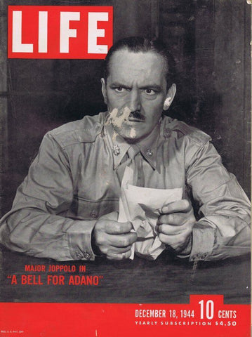 ORIGINAL Vintage Life Magazine December 18 1944 A Bell For Adano