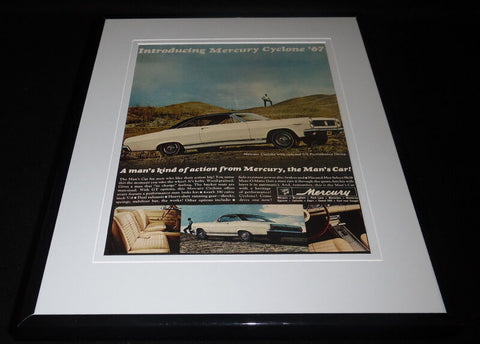 1967 Lincoln Mercury Cyclone 11x14 Framed ORIGINAL Vintage Advertisement