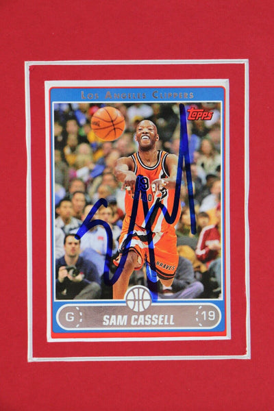 Sam Cassell Signed Framed 11x17 Photo Display Rockets