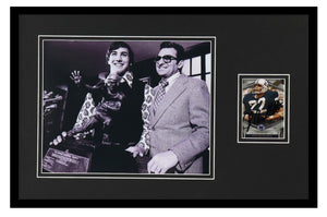 John Cappelletti Signed Framed 11x17 Photo Display Penn State Heisman w/ Paterno