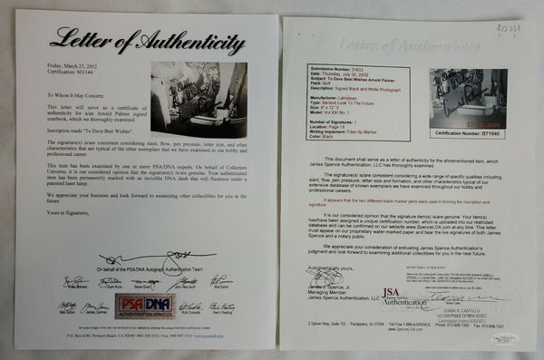 Arnold Palmer Signed 1944 Latrobean HS Yearbook w/ Mr Fred Rogers JSA PSA/DNA