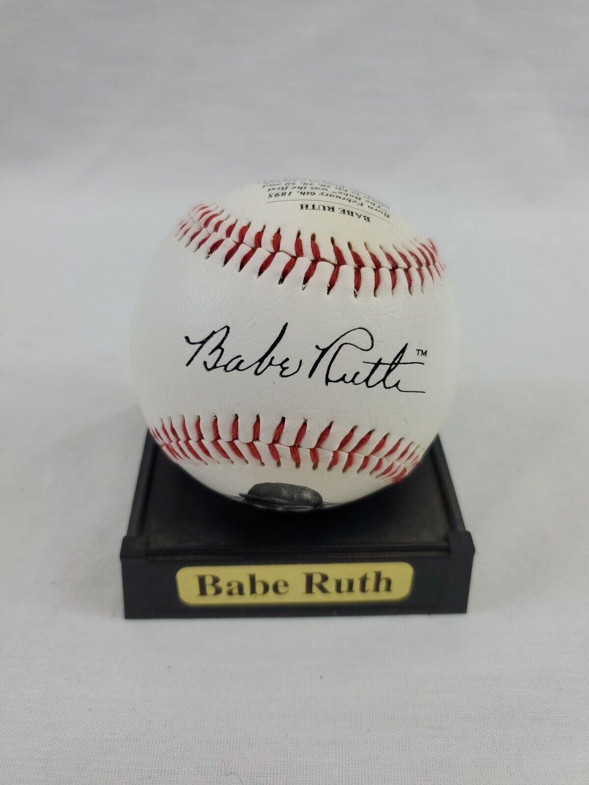 Babe Ruth Record Breakers of Baseball Facsimile Signed Baseball