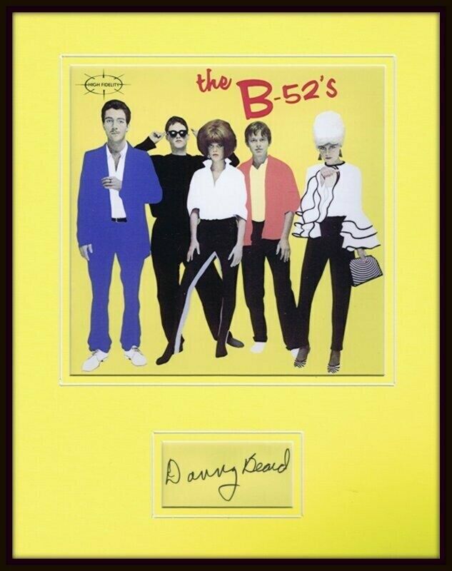 Danny Beard Signed Framed 11x14 Photo Display JSA B-52s Rock Lobster