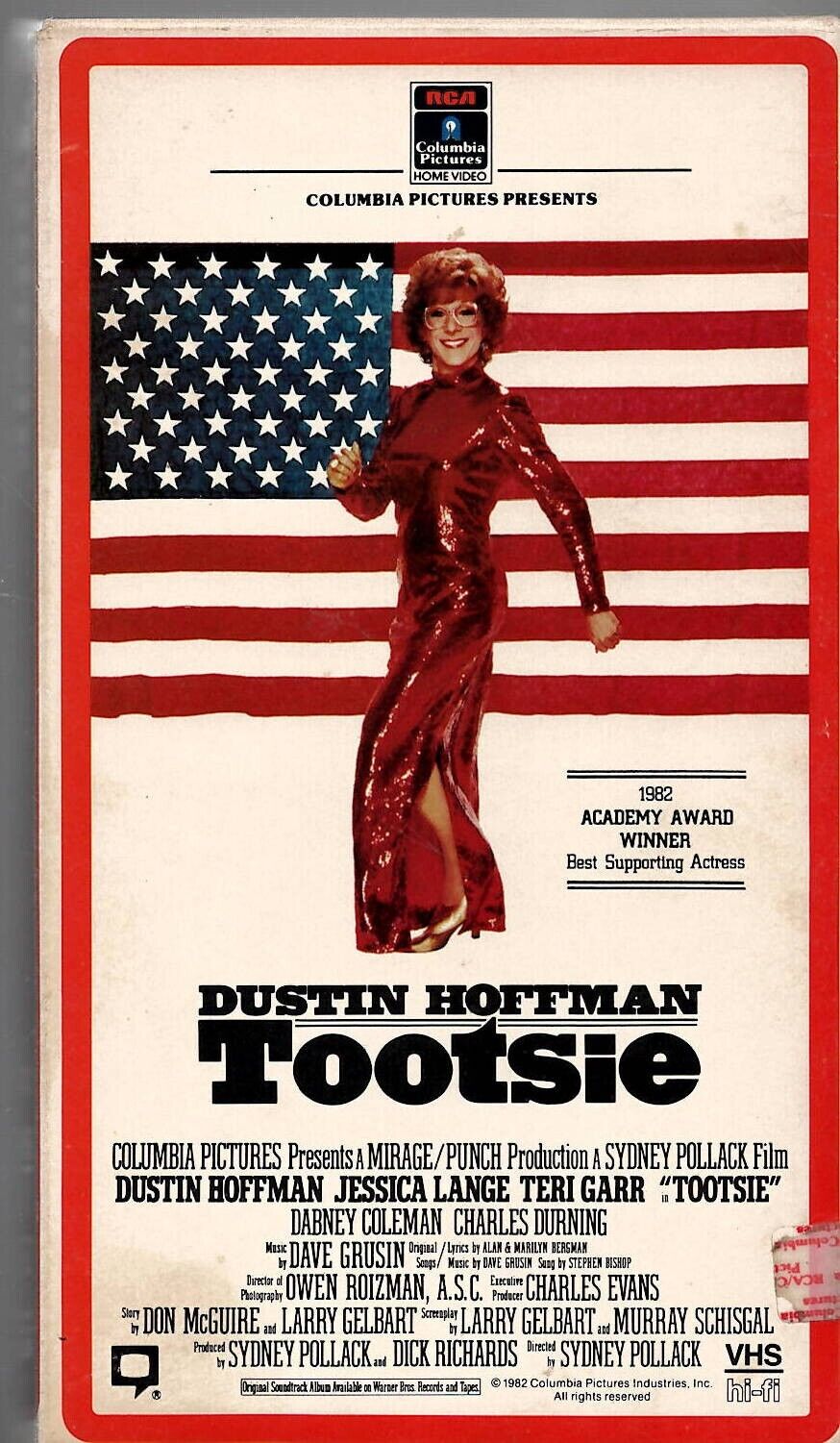 Tootsie VINTAGE VHS Cassette Dustin Hoffman