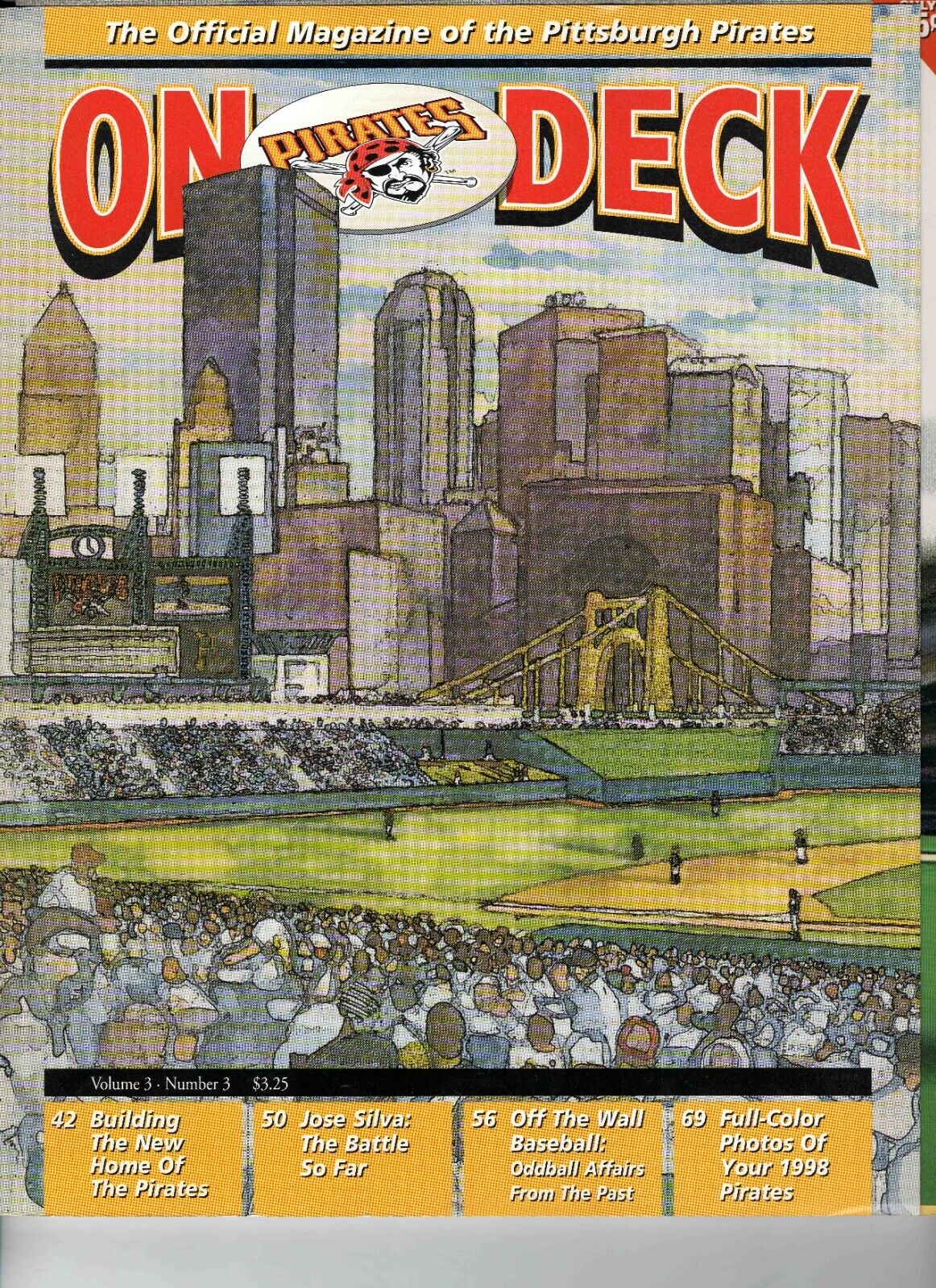 VINTAGE 1998 Pittsburgh Pirates On Deck Magazine PNC Park Construction