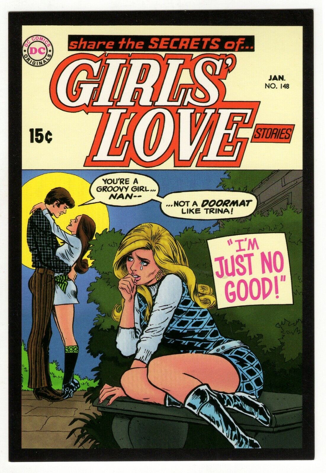 Girls Love #148 4x5" Cover Postcard 2010 DC Comics GGA