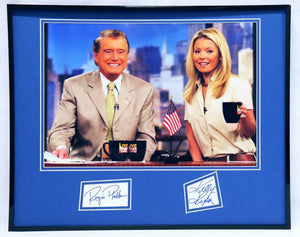 Regis Philbin & Kelly Ripa Dual Signed Framed 16x20 Photo Poster Display 