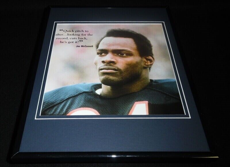 Walter Payton Breaks Rushing Record 1984 Framed 11x14 Photo Display Bears