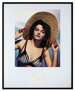 Jane Russell Signed Framed 16x20 Photo Display JSA 