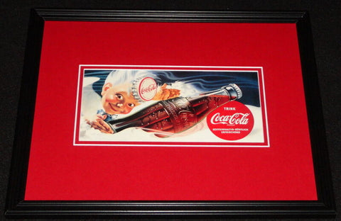 Vintage Coca Cola Germany Framed 11x14 Poster Display Official Repro B