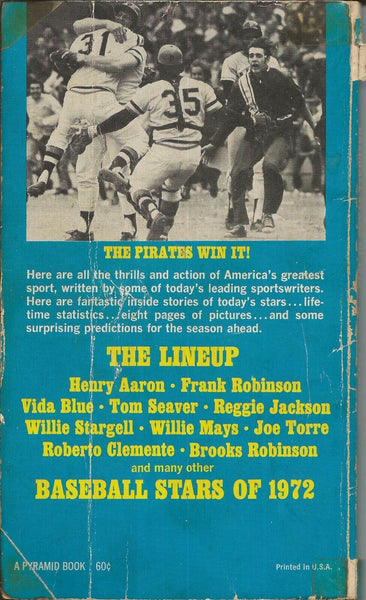 VINTAGE Pyramid Baseball Stars of 1972 Paperback Book Roberto Clemente