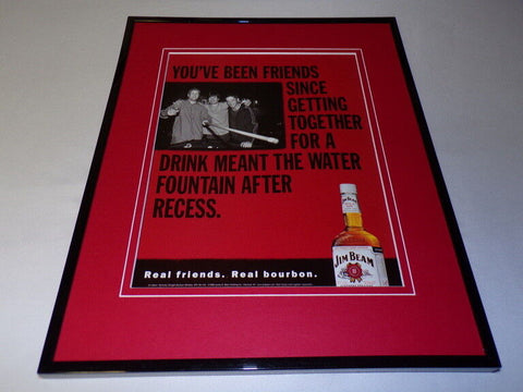 1999 Jim Beam Bourbon Framed 11x14 ORIGINAL Vintage Advertisement