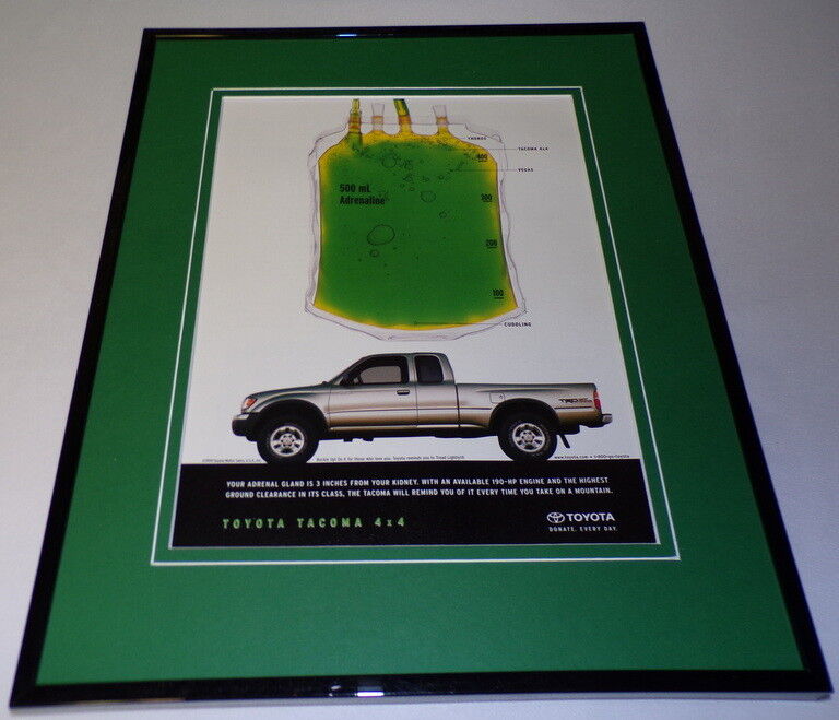 2000 Toyota Tacoma Framed 11x14 ORIGINAL Advertisement 