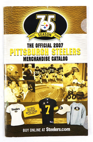 VINTAGE 2007 Pittsburgh Steelers 75th Anniversary Merch Catalog