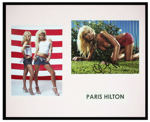 Paris Hilton Signed Framed 16x20 Photo Display AW The Simple Life