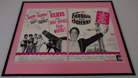 1966 Frankie and Johnny 16x20 ORIGINAL Framed Industry Advertisement Elvis